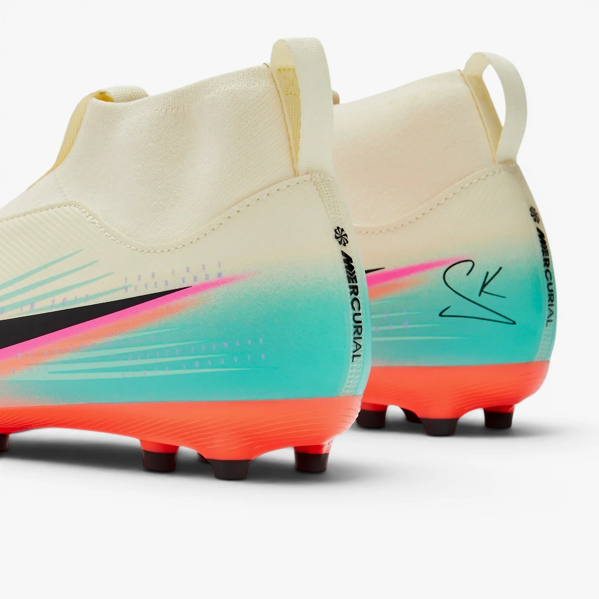 ДИТЯЧІ ФУТБОЛЬНІ БУТСИ NIKE ZOOM MERCURIAL SUPERFLY 10 ACADEMY x KERR FG/MG IB4439-100 - Зображення 6